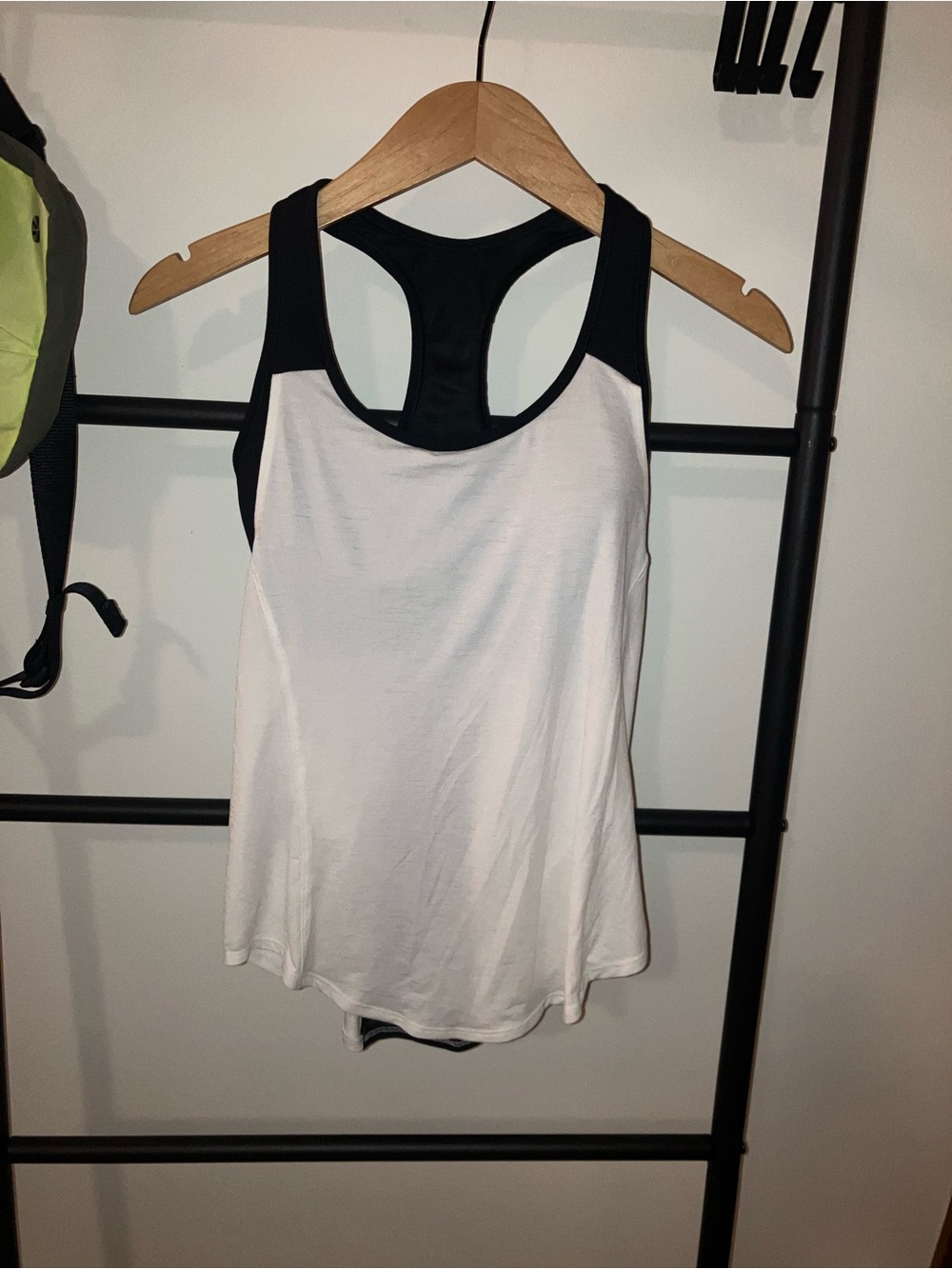 Athleta Black and White Racerback Support Tank - Women